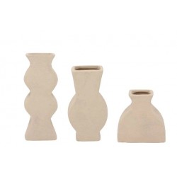 Lisboa sand vase organic set van 3 